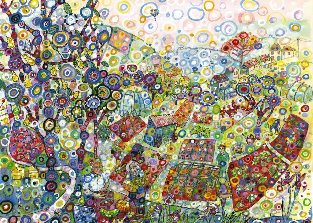 Grafika Puzzle Paysage Lotissement 500 pièces - Puzzle de Qualité Supérieure