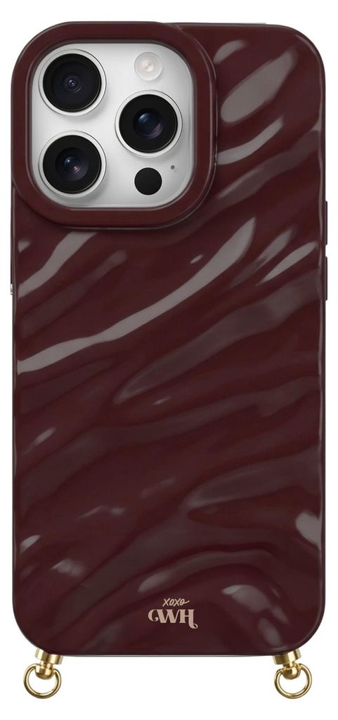 Glaze Cord Hülle (no cord) - Burgundy - Kompatibel mit iPhone 13 Pro