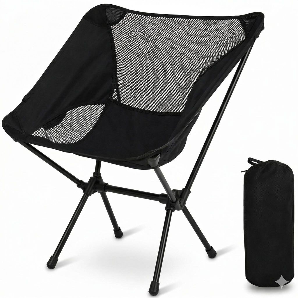 Sedia da campeggio pieghevole 55×62×30 cm, sedia pieghevole Immagine del prodotto 