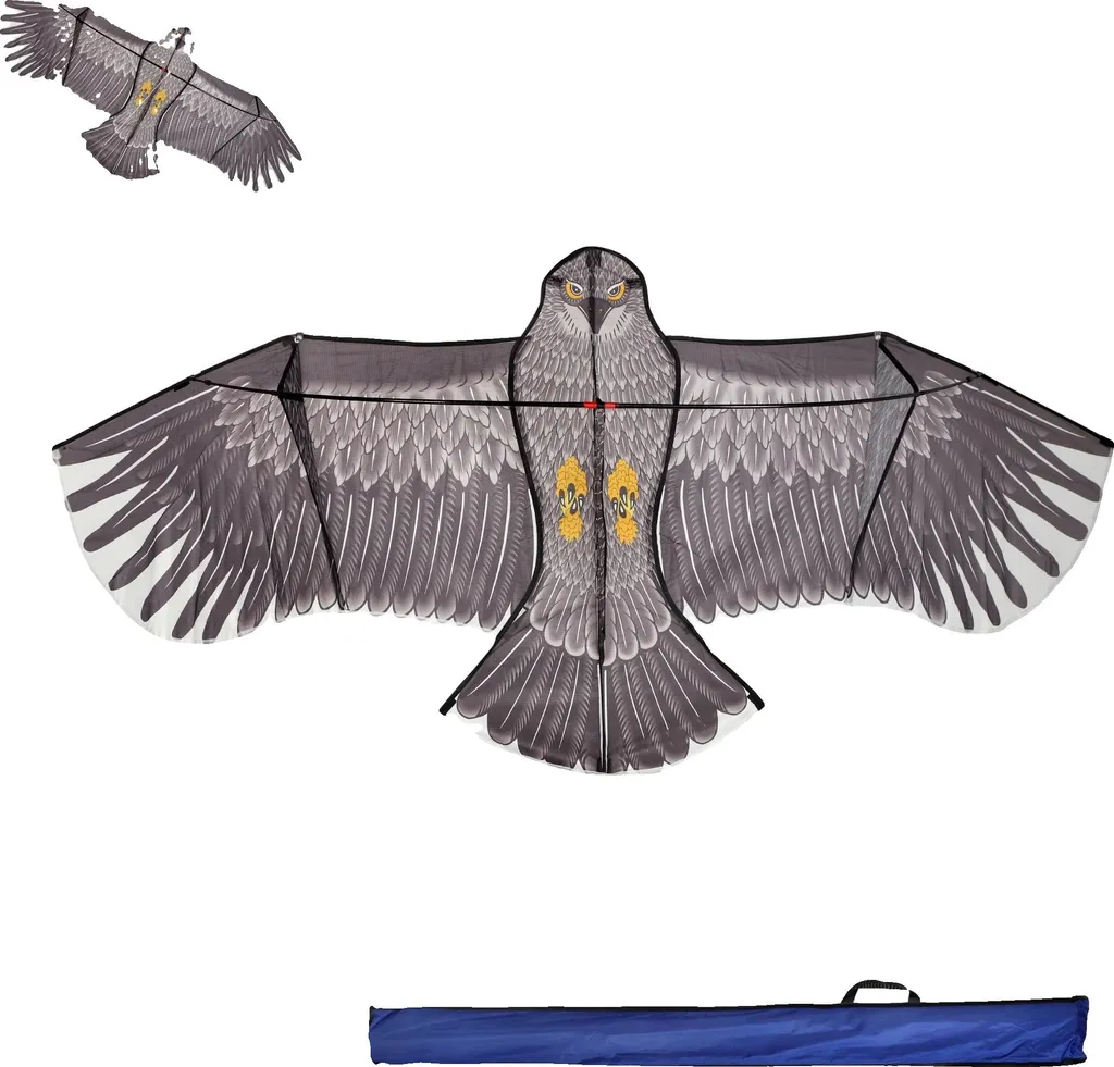 Cerf-volant facile à manœuvrer 180x80 cm en tissu polyamide renforcé