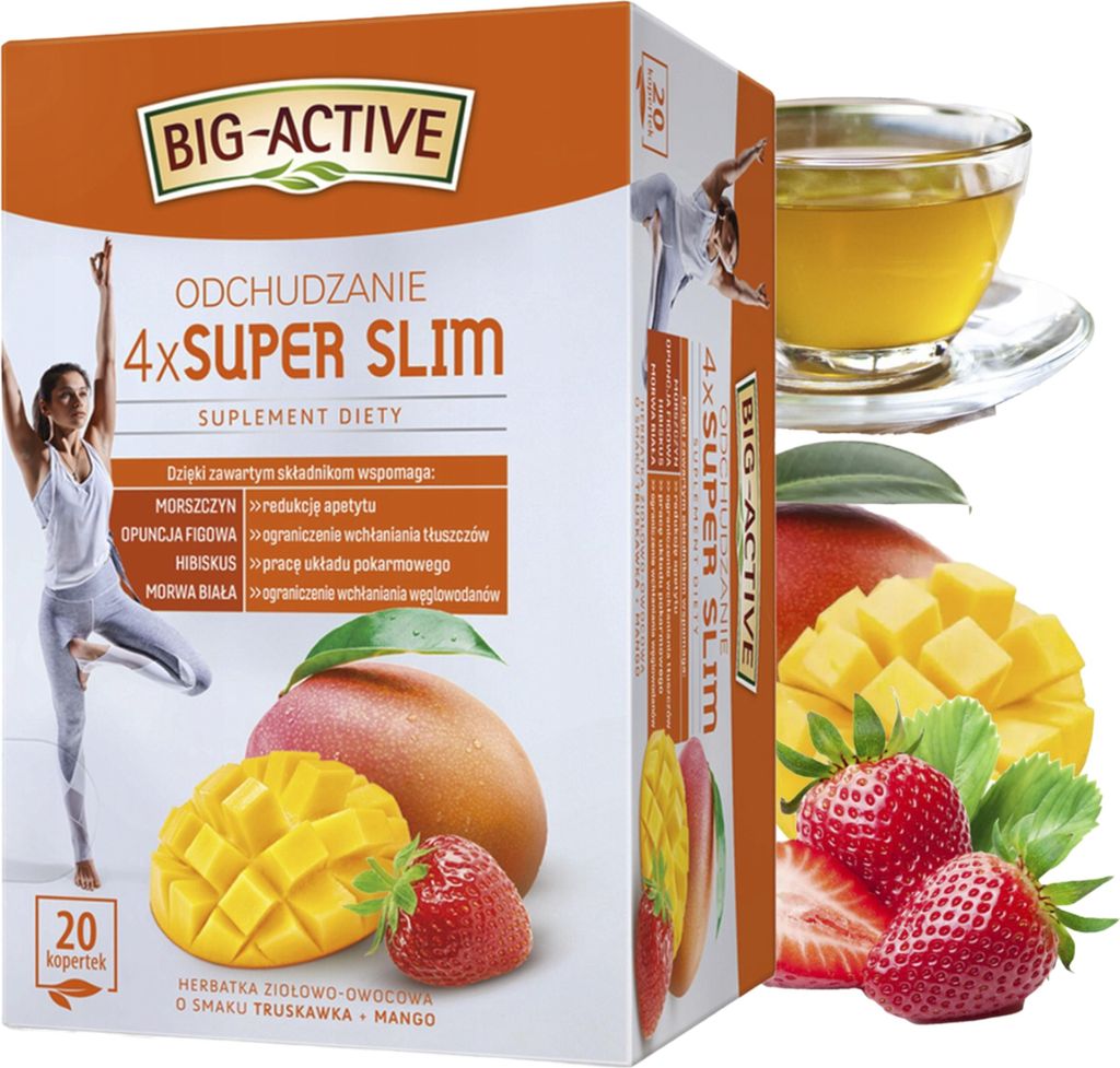 Herbata Ziołowo-Owocowa Super Slim Big-Active 4x 40 g Obrázek produktu 