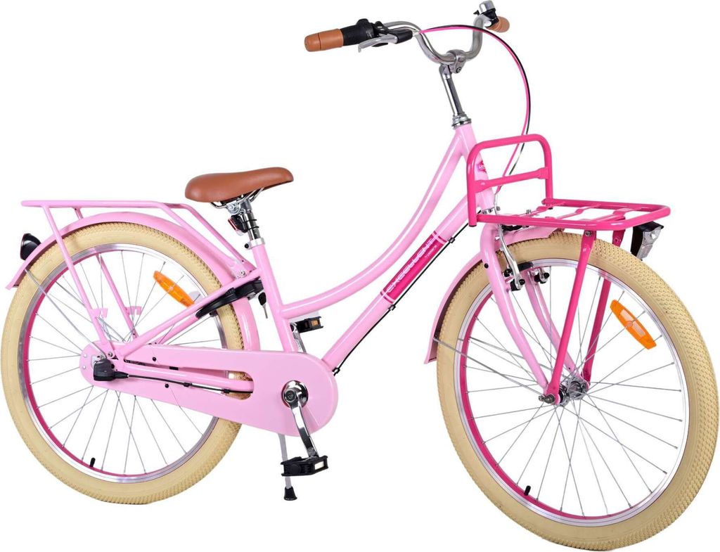 TPFSports Excellent Kinderfahrrad - Mädchen - 24 Zoll - 3 Gänge - Rücktritt + Handbremse - Rosa