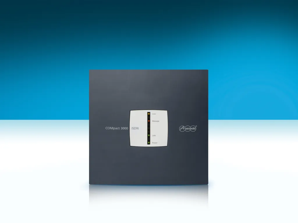 Gérez 4 postes fixes sur 1 ligne RNIS avec l'AUERSWALD COMpact 3000 (90577)