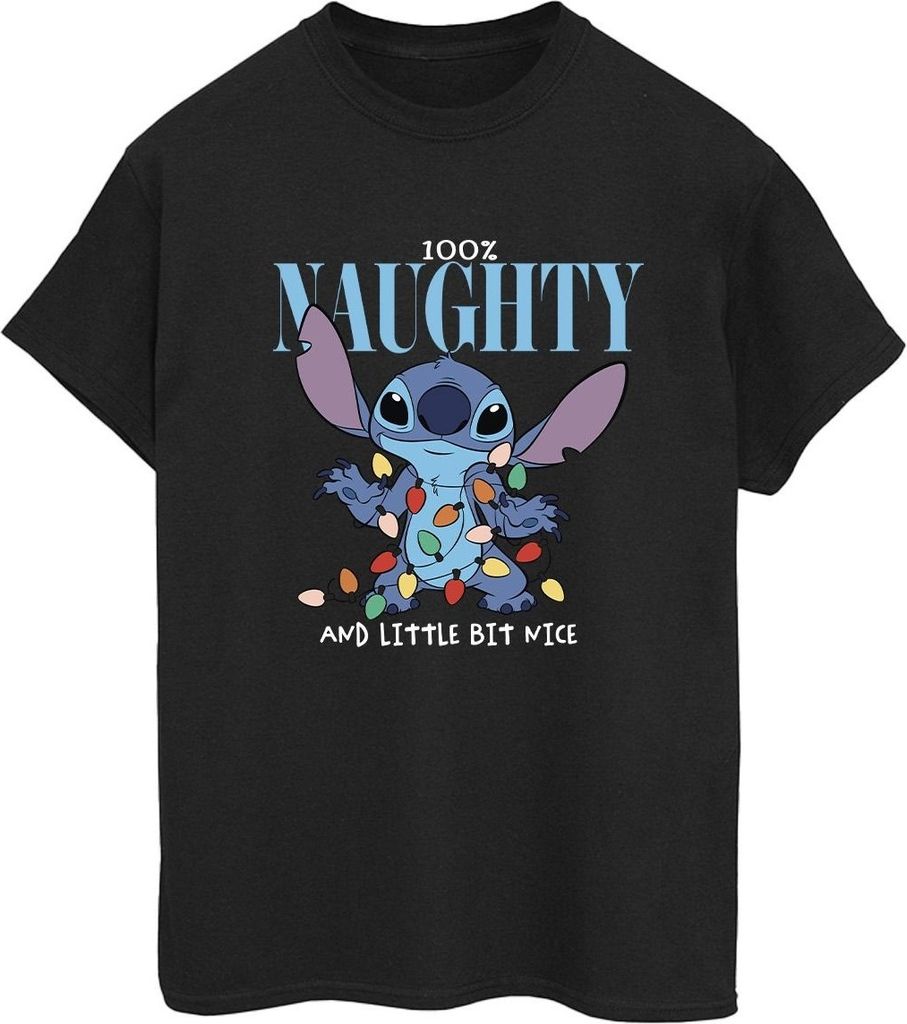 Disney - "Naughty & Nice" T-Shirt für Damen BI30655 (5XL) (Schwarz)