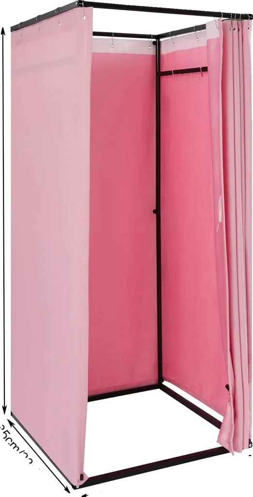 Vestiaire rose en acier durable avec montage facile - Modèle LX-204