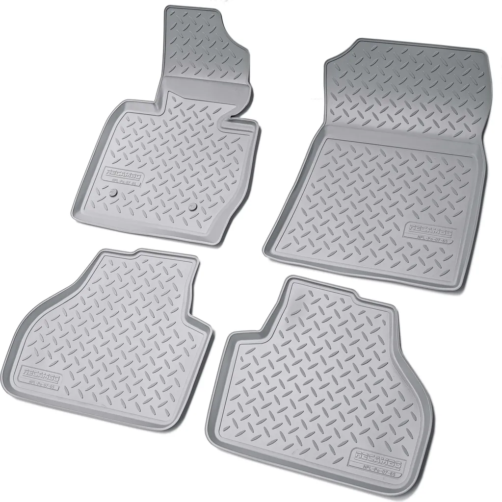 tappetini in gomma 3D per BMW X3 F25 | BJ 2010 - 2017 | grigio con bordo