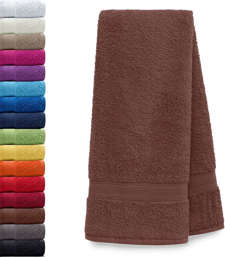 AR Line ARIZONA Handtuch-Serie – 500 g/m² Frottier in 9 Größen verfügbar, Größe: Saunatuch XXL 100x200 cm, Farbe: Schokobraun