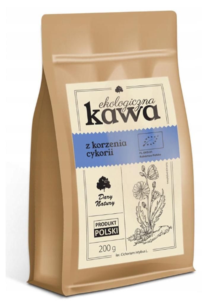 Kawa z korzenia cykorii Dary Natury 200g EKOLOGICZNA zdrowa zbilansowana