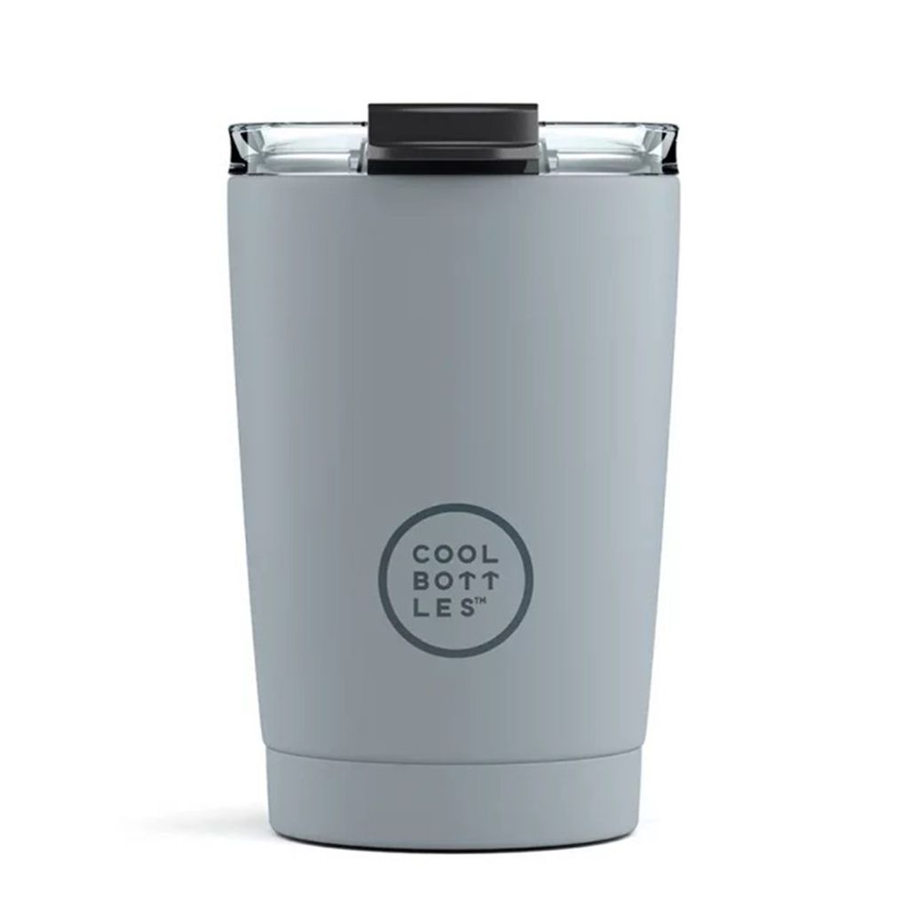 Cool Bottles Edelstahl Thermobecher Pastell 330 ml - grau