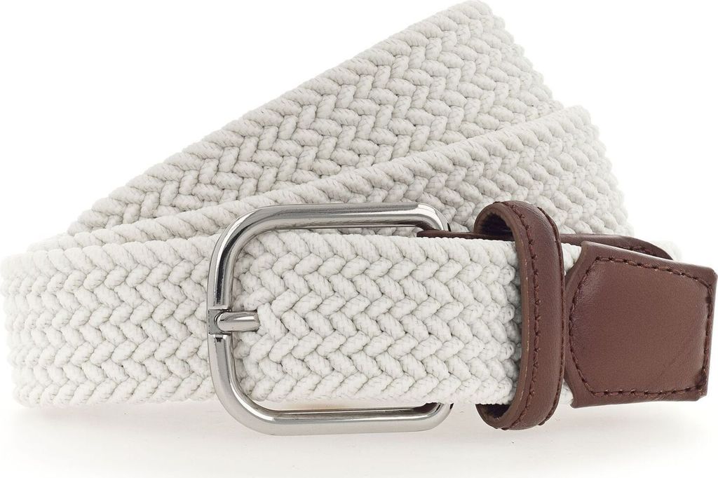 Vanzetti Gürtel Braided Women's Belt W80 Cream White weiß