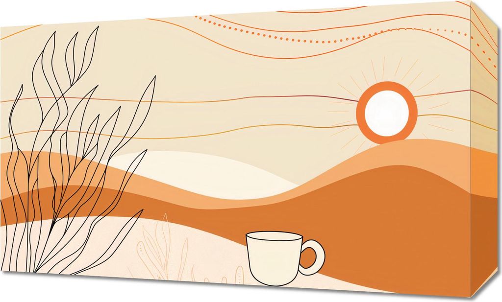Bild 50x30cm Morgenzeit