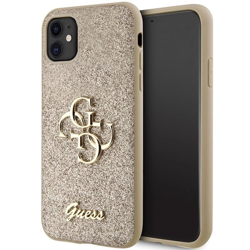 Guess Glitter Script Big 4G - pouzdro pro iPhone 11 (zlaté) Obrázek produktu 
