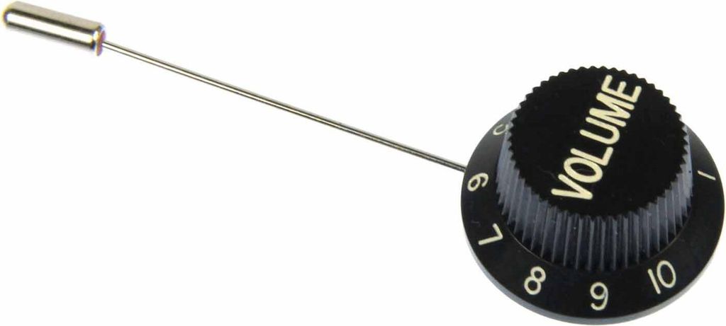 Poti Gitarre Volumen Krawattennadel Krawattenhalter Miniblings Pin Volumenknopf