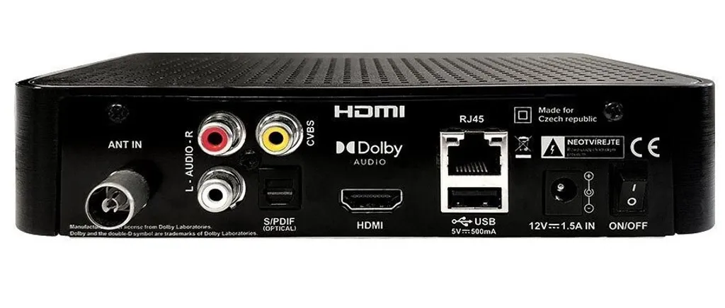 Décodeur TV DVB-T2 TESLA T200 avec décodeur H.265 et fonctions HBBTV