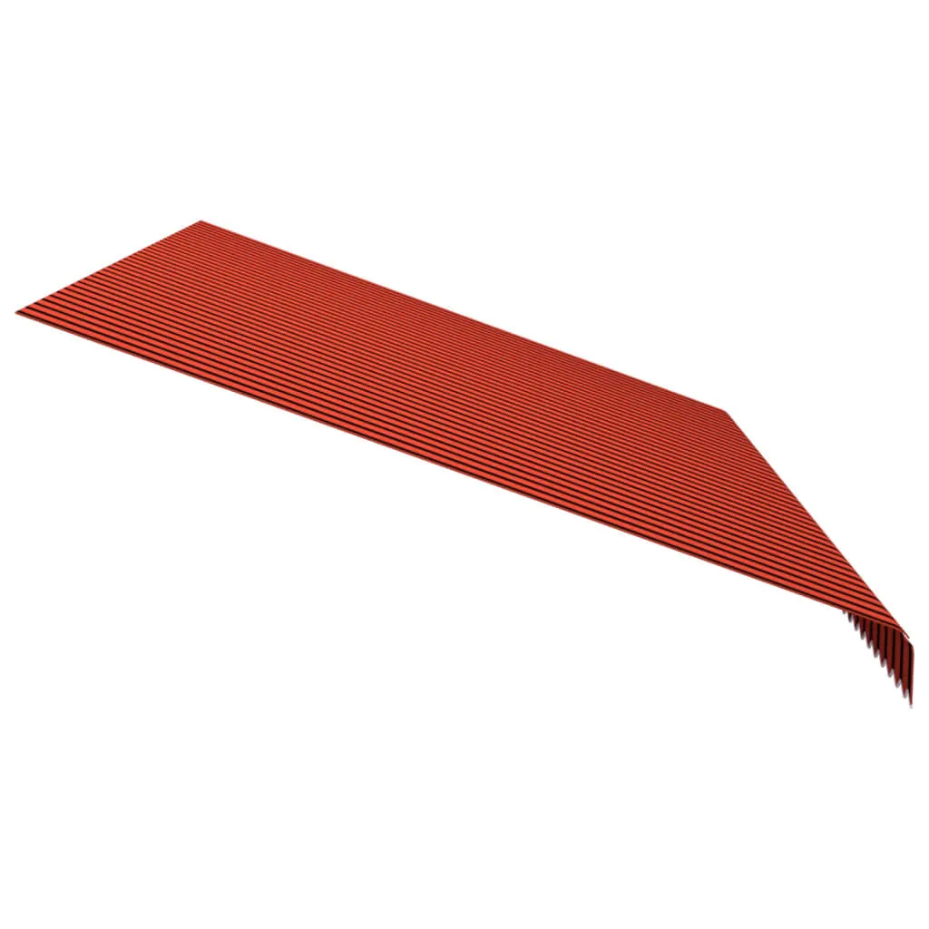 vidaXL Telo per tenda da sole arancione e marrone 500x300 cm - 4
