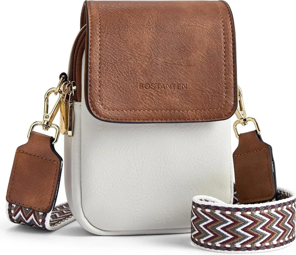 Pochette téléphone bandoulière cuir pour voyage et sorties citadines chic