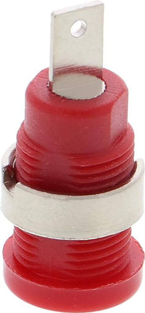 Buchse für Bananenstecker 4mm - verschiedene Farben : Rot Farbe: Rot