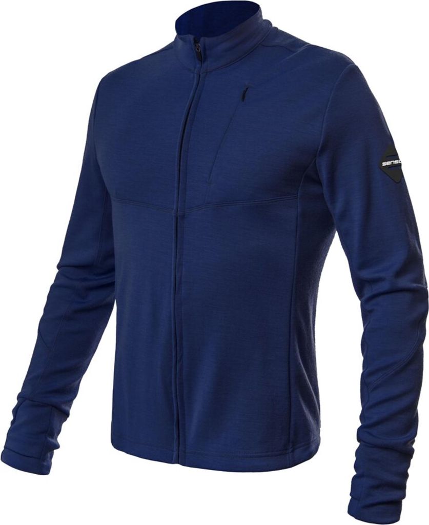 Baselayer - Thermoshirt - Langarm - Wolle - Outdoor - Full Zip - Herren