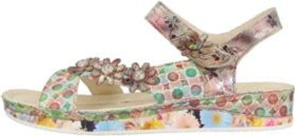 Laura Vita Sandalen in Übergrößen Mehrfarbig BRCUELO 81 Café große Damenschuhe