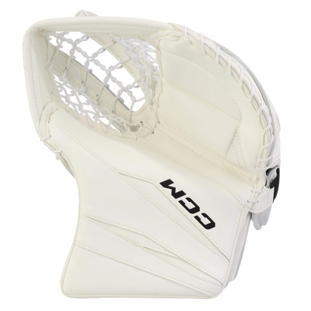 CCM AXIS XF Goalie Fanghand Senior, Farbe:weiss, Spielseite:FR/ Rechtsfänger