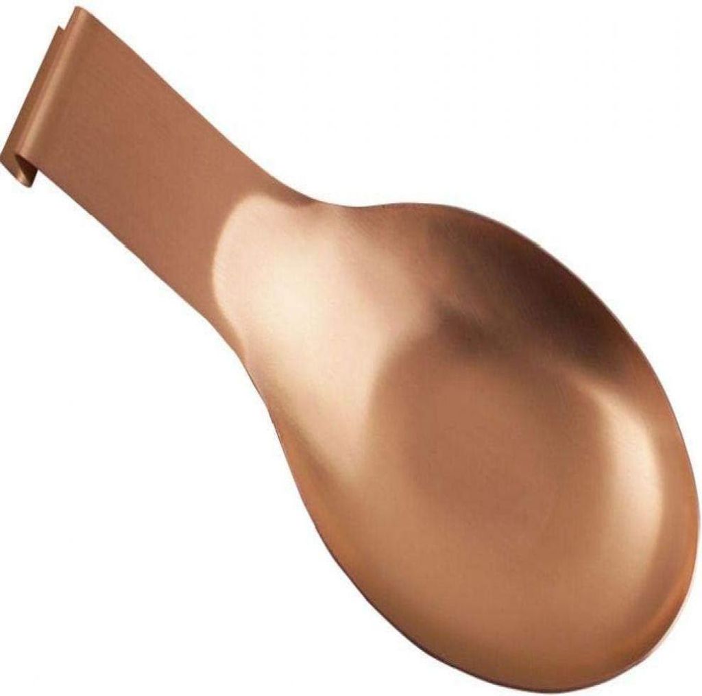 Löffelablage, Utensilienhalter, Spatelhalter, Löffel, Küchenarbeitsplatte, Edelstahl, Küchenherdplatte, Roségold