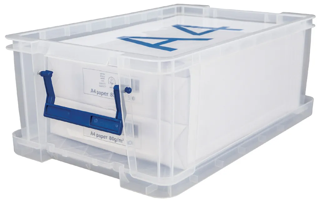 Boîte de Stockage 10L Fellowes Transparente et Empilable Haute Qualité