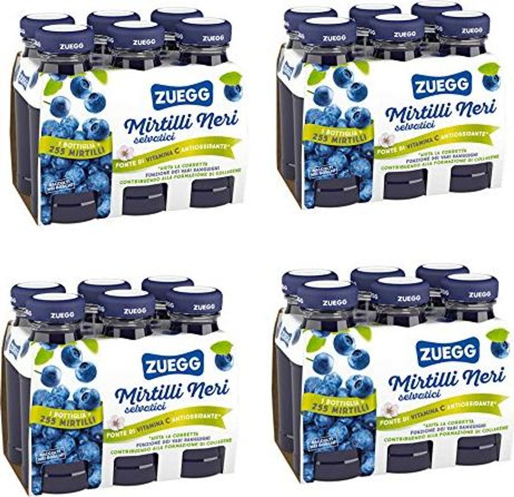 ZUEGG Blaubeeresaft Packung von 24 Flaschen von 125 ml Produktbild 