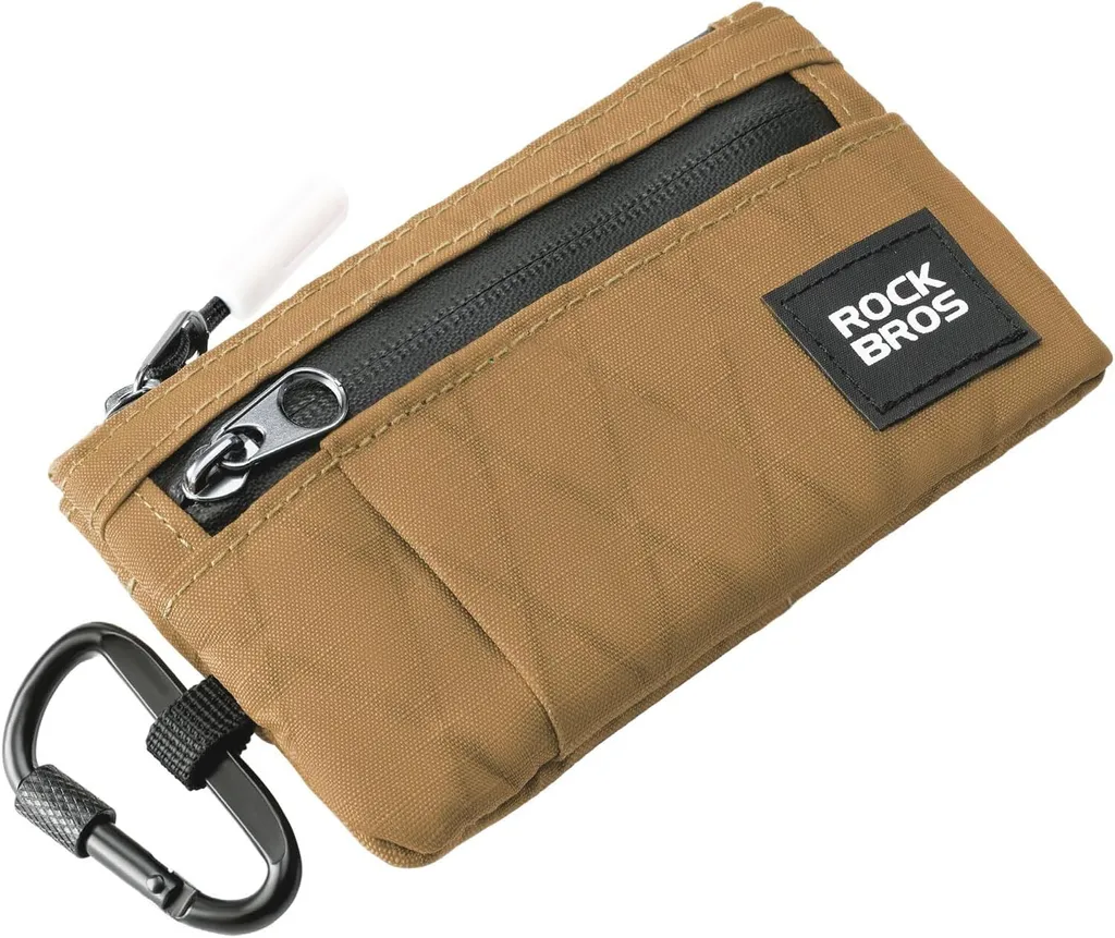 Mini Portafoglio ROCKBROS Khaki Portachiavi: Organizer tattico 0.15L