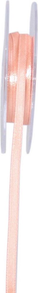 Satinband - Double Face - Schmal - Apricot - ca. 3 mm Breite - 10 m Länge - VE = 8 Rollen (SB) - 34003-3-10-26
