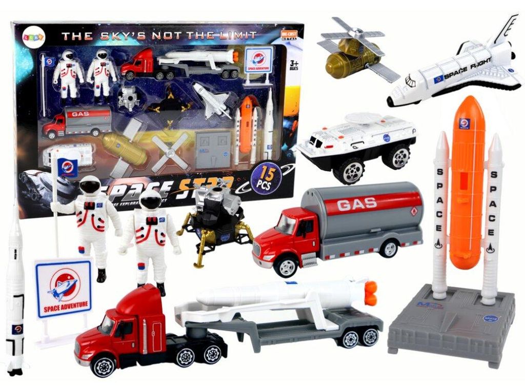 Lean Toys Space Truck Rocket Figurenset 15 El.
