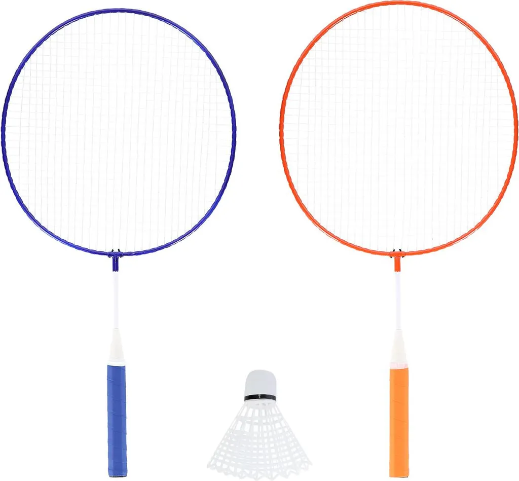 Nils Badminton Set Junior L1 Ergonomique et Robuste - Bleu et Orange