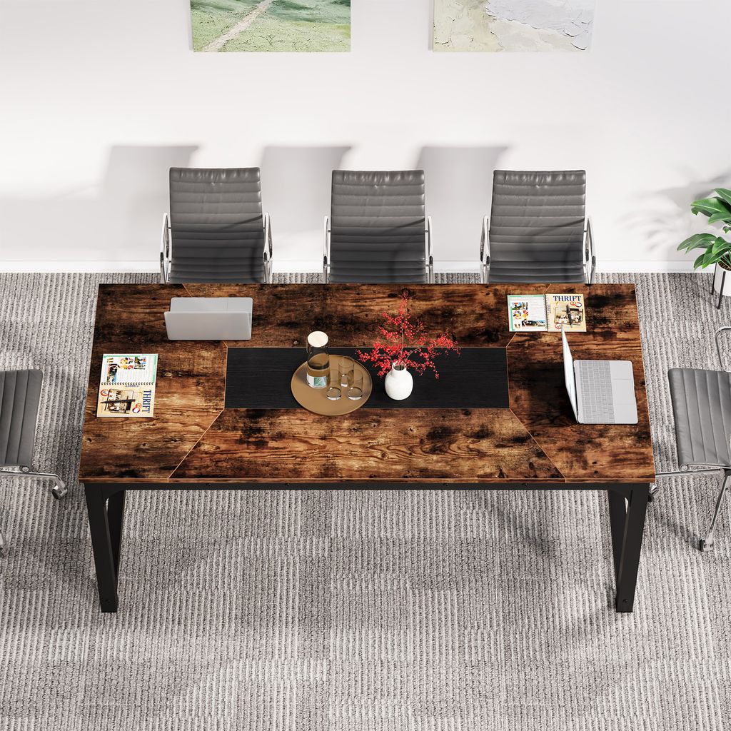 Tribesigns Schreibtisch Computertisch, 180x90x77cm, PC Produktbild 5
