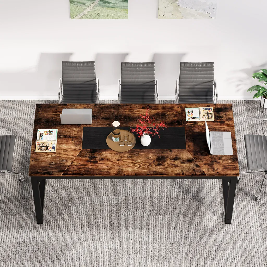 Table de Réunion et Bureau Multi-usage 180x90cm pour Open Space et Home - 5