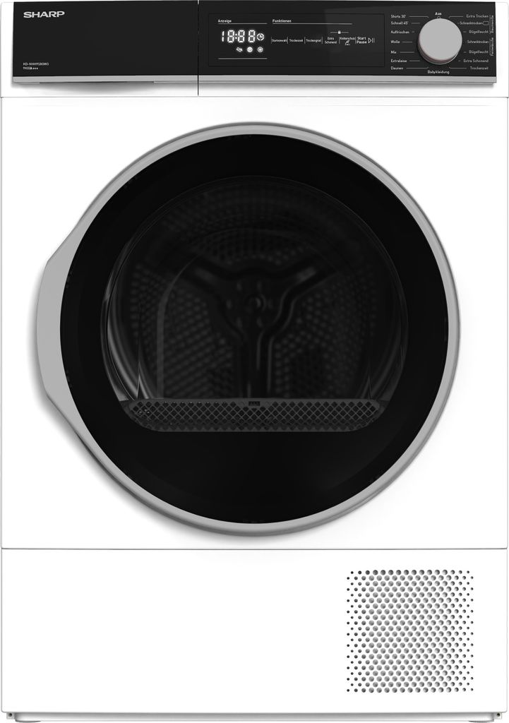 Wärmepumpentrockner 9 kg  LED-Display BubbleDrum Sharp Produktbild 
