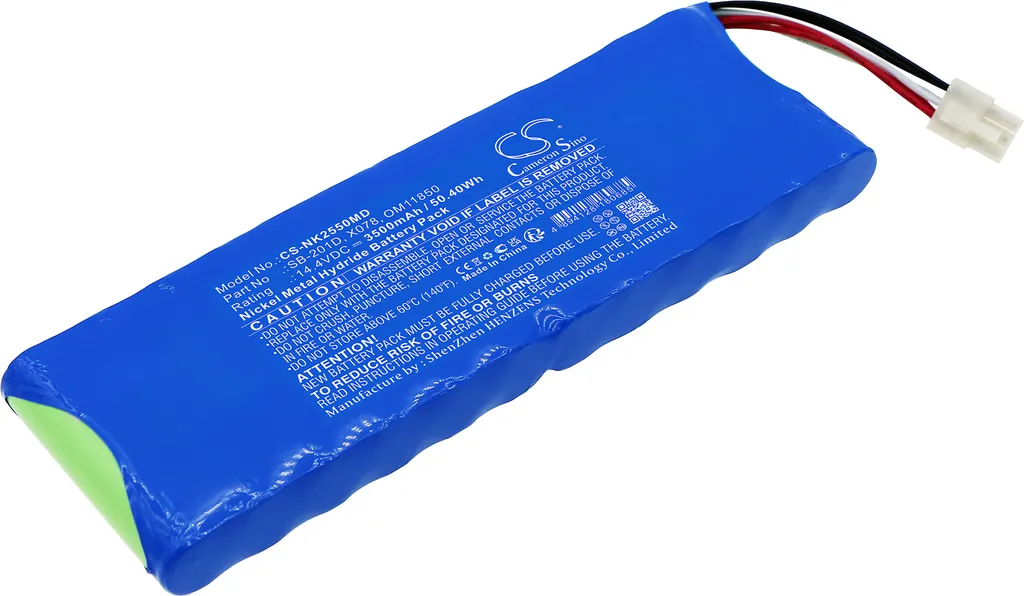 Batterie Techtek pour Nihon Kohden Cardiofax G ECG-2550 remplace OM11850