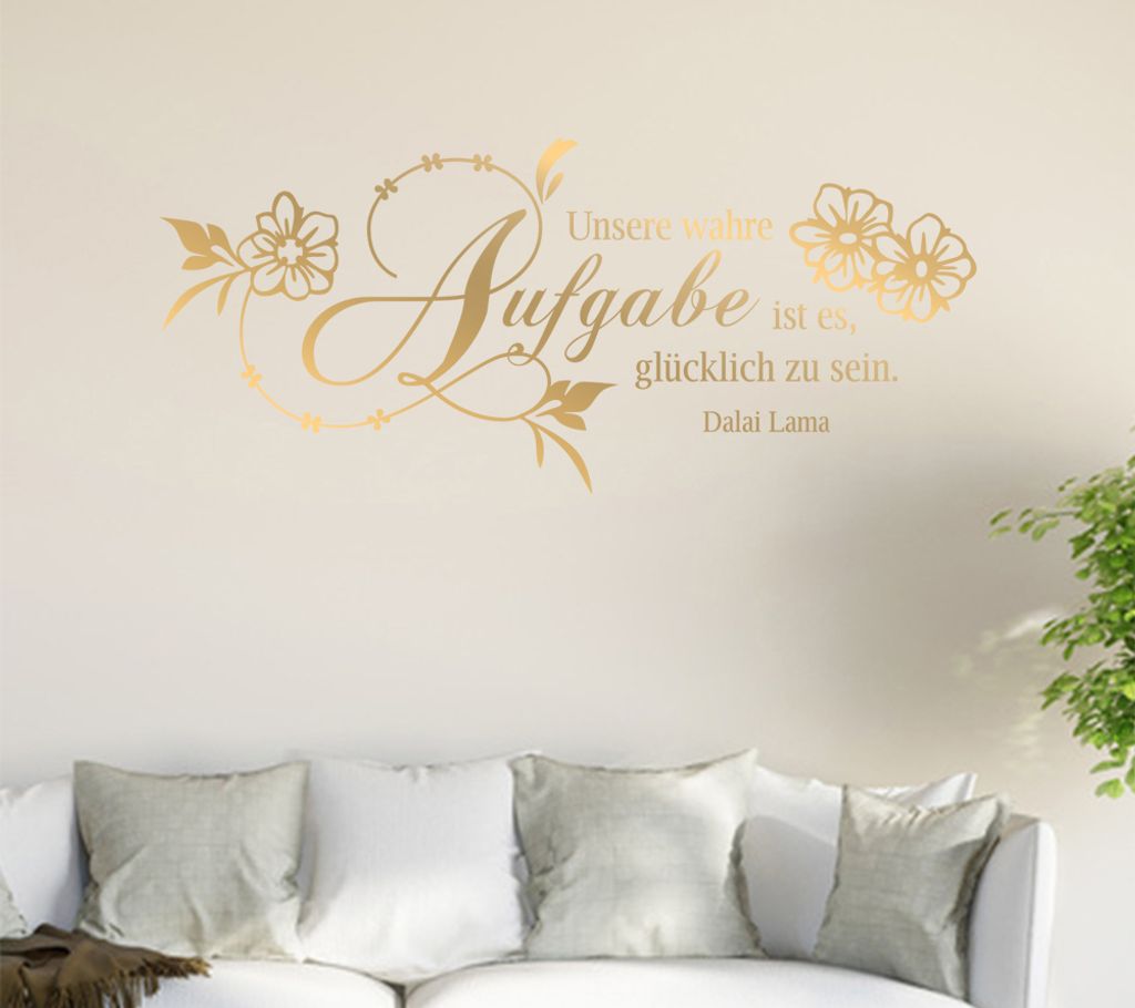 Unsere Wahre Aufgabe... Wandtattoo in 6 Größen - Wandaufkleber Wall Sticker - Dekoration, Küche, Wohnzimmer, Schlafzimmer, Badezimmer