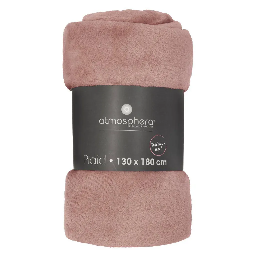 Plaid Flanelle Rose 130x180 - Dites Adieu au Froid avec cette Couverture