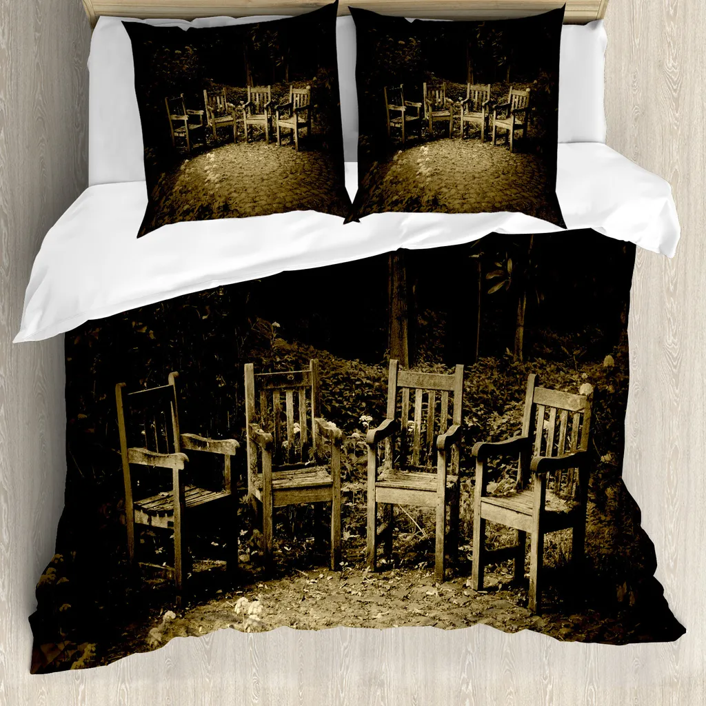 Set Letto ABAKUHAUS Hobbit Marrone 155x220 cm Microfibra Lavabile