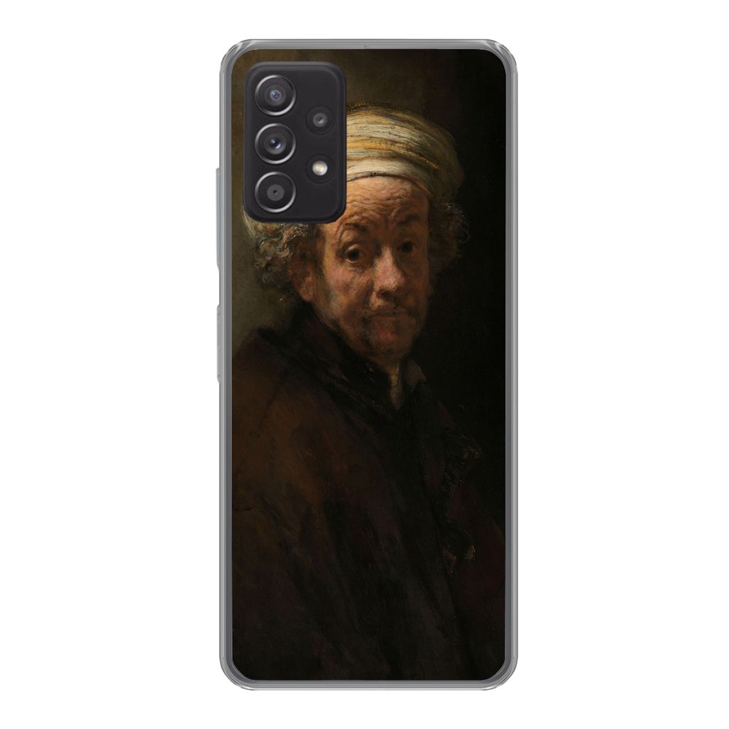 MuchoWow Handyhülle Schutzhülle Hülle für Samsung Galaxy A33 5G Selbstbildnis als Apostel Paulus - Gemälde von Rembrandt van Rijn Silikon So...