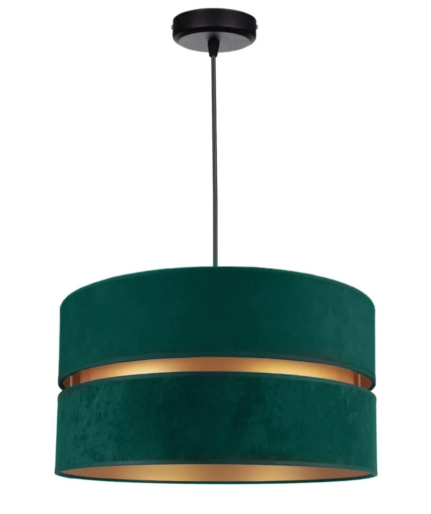 Lampe à suspendre vert foncé N134-DG FKL DESIGN - Éclairage E27 Chic