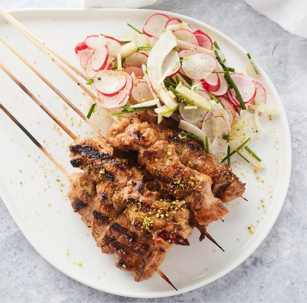 Barbecue-Spieße Set aus 100 Bambusspießen 30 cm BBQ-Werkzeuge