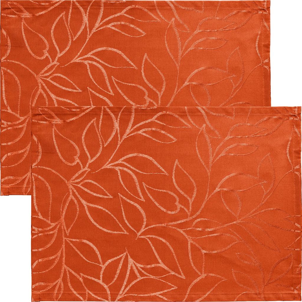 Erwin Müller Outdoor-Tischset Terrassa" 2er-Pack orange 35x50 cm"