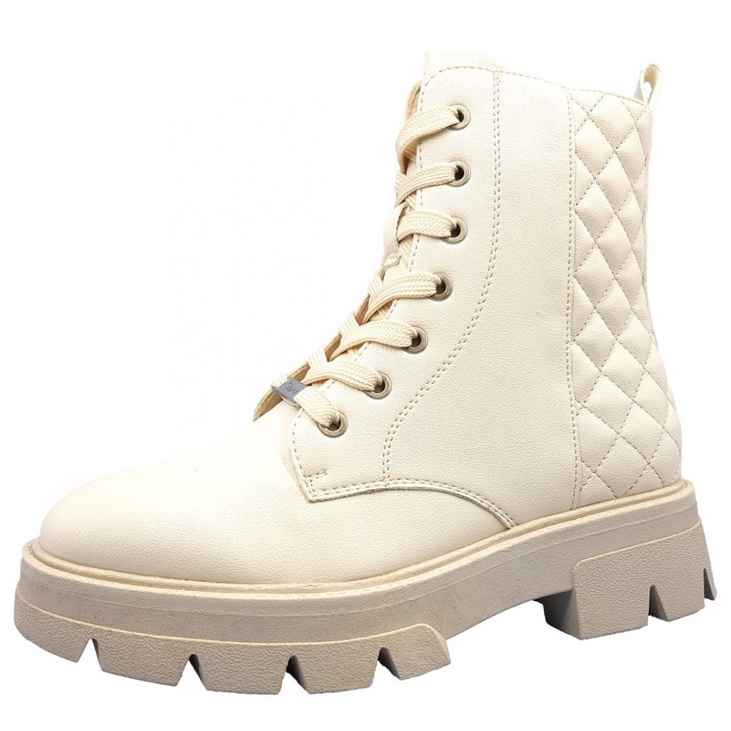 s.Oliver Damen Stiefelette in Weiß, Größe 39