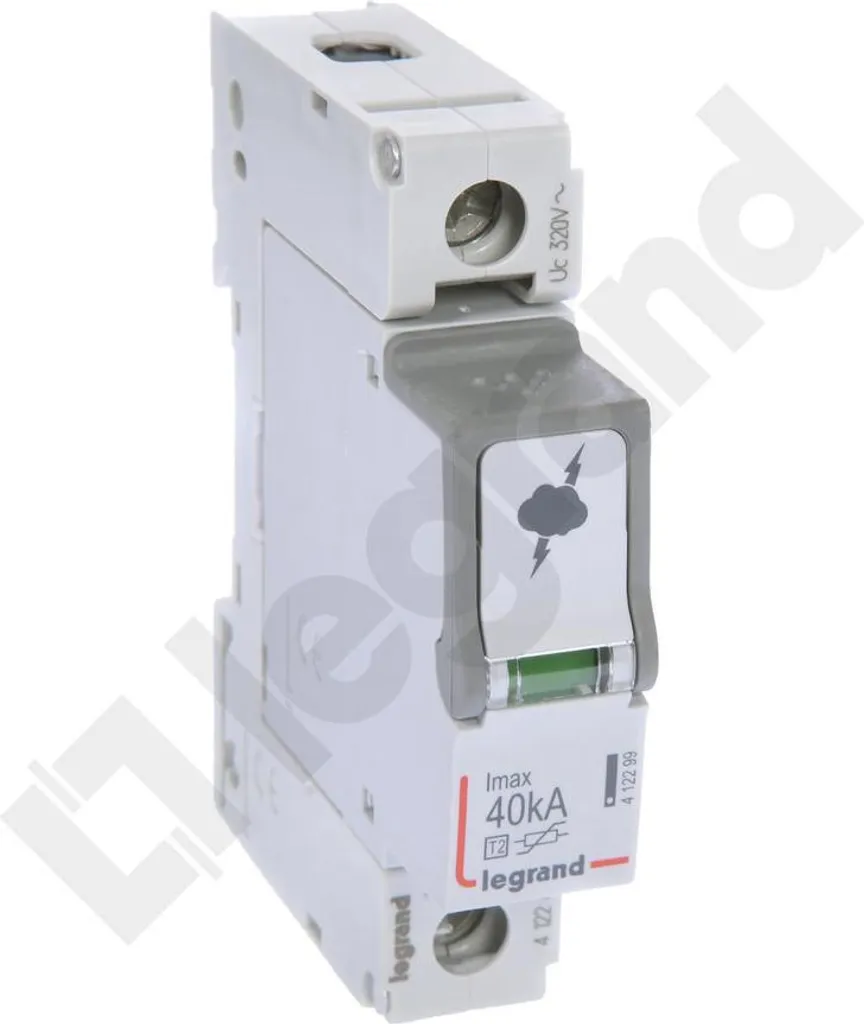 Parafoudre Legrand 412240 Type 2 Monobloc 1P+N 20kA pour Tableau Électrique