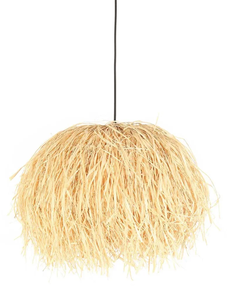Suspension bohème en herbe naturelle Ø 53cm Anne Lighting Grass 3819BE