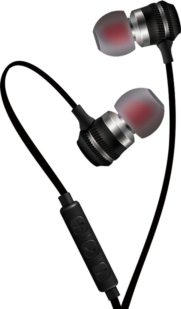 Offerta Auricolari Magnetici Metallo Nero Argento - Suono Hi-Fi