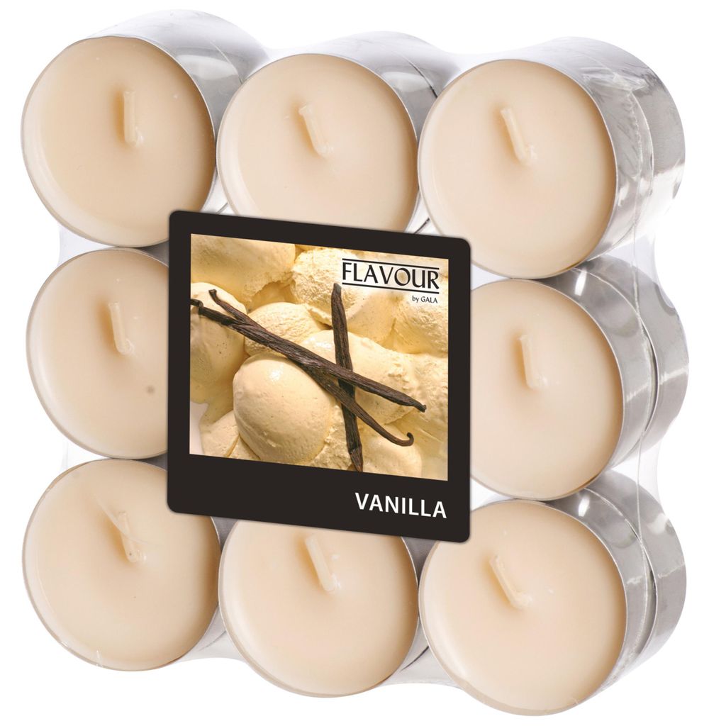 Duft-Teelichter 37,5mm Vanilla VE=18 Stück Produktbild 
