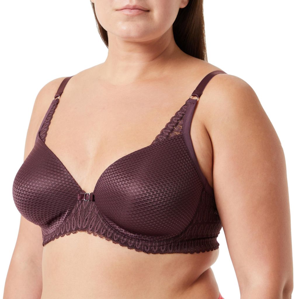 Triumph Aura Spotlight T WHP, Farbe: Merlot 1D/7753, Größe: 80B Bügel-BH mit Halbschale und Einlage