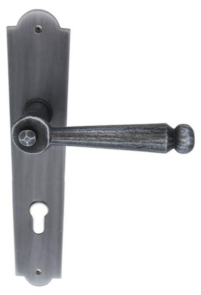 Baumanti Parma Türdrücker Langschild PZ 92 mm Schmiedeeisen Produktbild 
