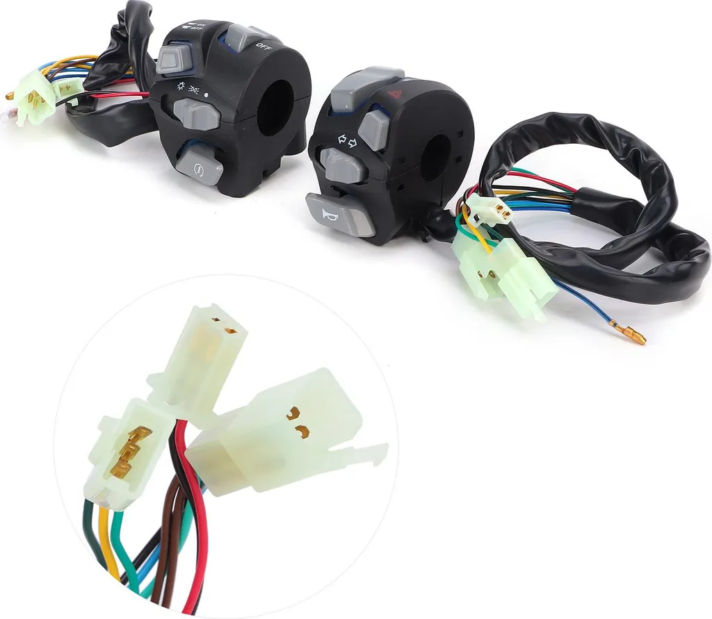 Contacteur guidon moto étanche 22mm : réparez vos clignotants LED bleu